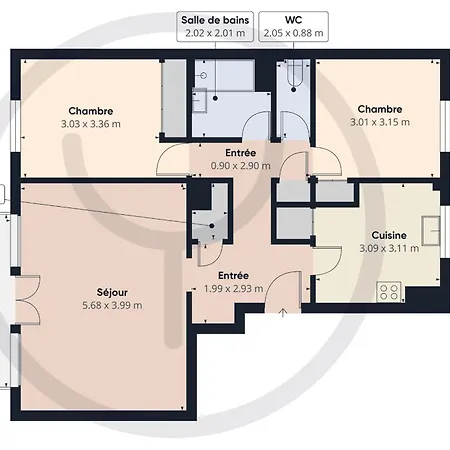 דירה Le Balcon De Gallieni